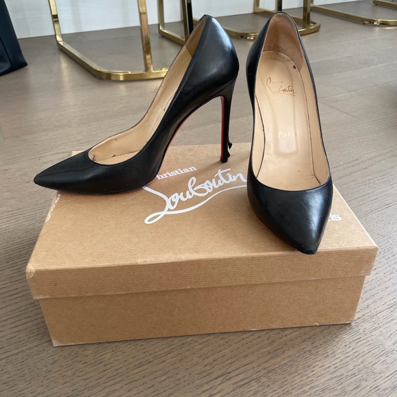Christian Louboutin Black Heels with Signature Red Sole